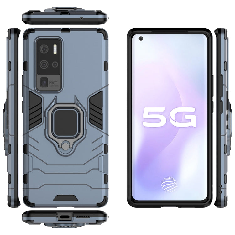 For Vivo X50 Pro+ Shockproof PC + TPU Protective Case with Magnetic Ring Holder