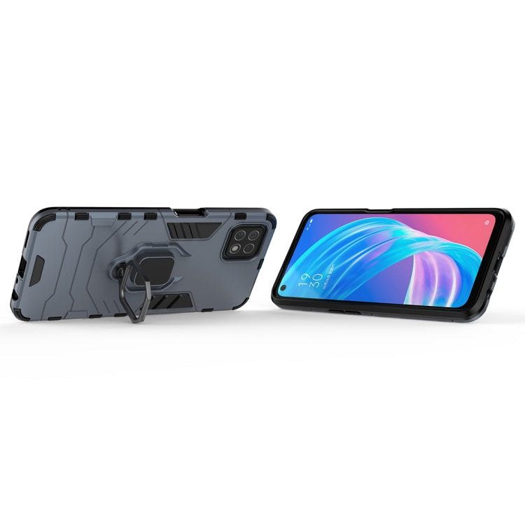 For OPPO A72 5G Shockproof PC + TPU Protective Case with Magnetic Ring Holder