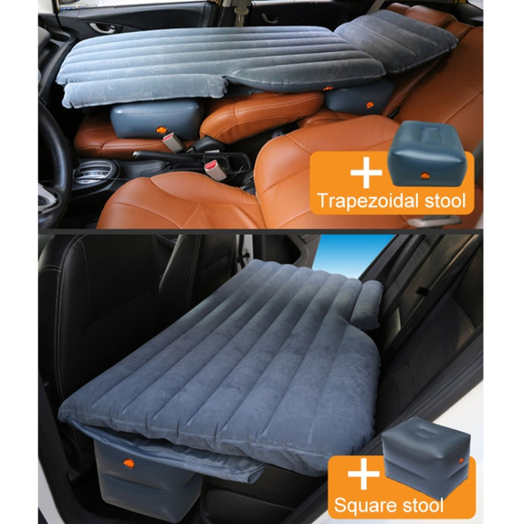 06-A6-6 Flocking Car/Household + 4 Step & 2 Square Stool 6-port 6/4 Ratio Multifunctional Travel Inflatable Mattress Air Bed Camping Back Seat Couch