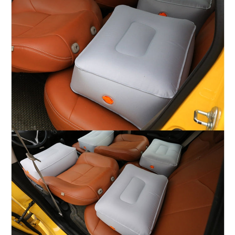 Z33Q1 2 x Cloth Stool + Car Pump Universal Car Travel Inflatable Stool