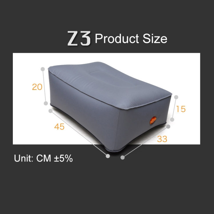 Z33Q1 2 x Cloth Stool + Car Pump Universal Car Travel Inflatable Stool
