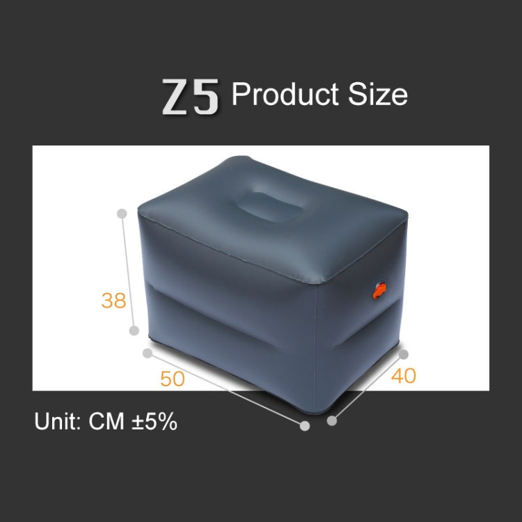 Z57Q1 Large Square Stool + Cloth Increased Pad + Car Pump Universal Car Travel Inflatable Stool