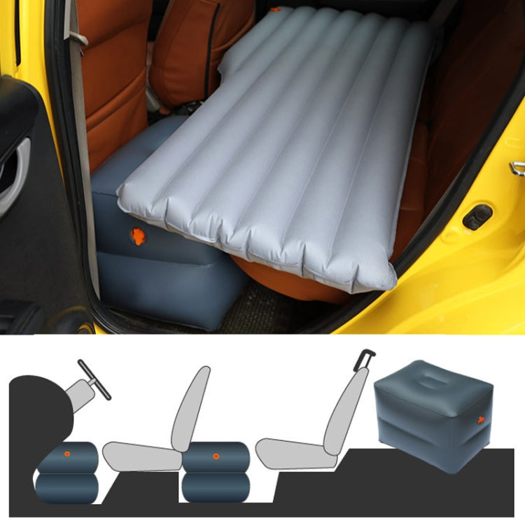 Z58Q1 Large Square Stool + Car Pump + Oxford Cloth Increased Pad Universal Car Travel Inflatable Stool