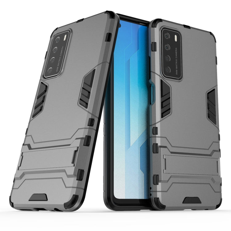 For Huawei Honor Play 4 PC + TPU Shockproof Protective Case with Invisible Holder