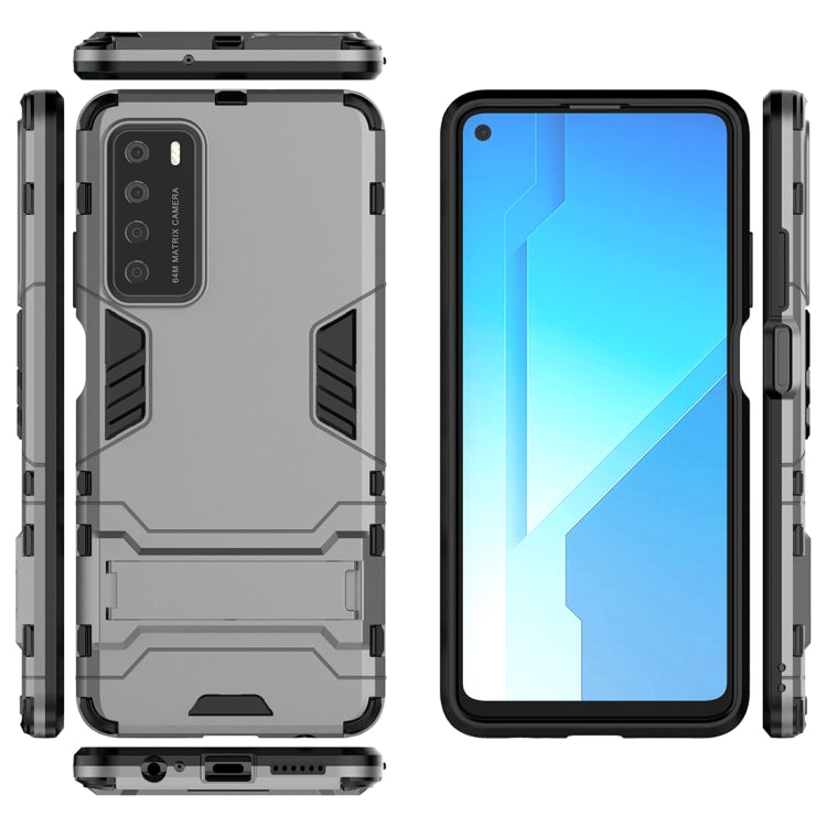 For Huawei Honor Play 4 PC + TPU Shockproof Protective Case with Invisible Holder