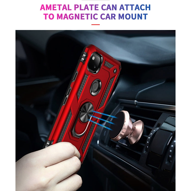 For Google Pixel 4a Shockproof TPU + PC Protective Case with 360 Degree Rotating Holder