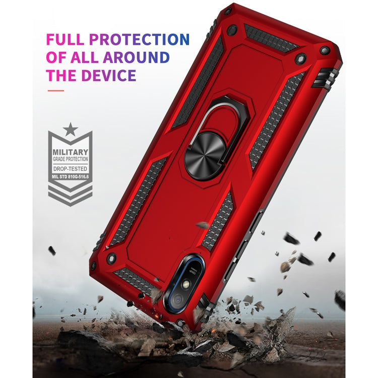 For Xiaomi Redmi 9A Shockproof TPU + PC Protective Case with 360 Degree Rotating Holder