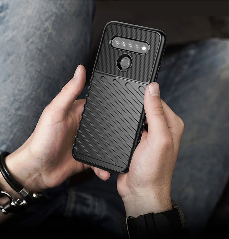 For LG K61 Thunderbolt Shockproof TPU Protective Soft Case(Green)