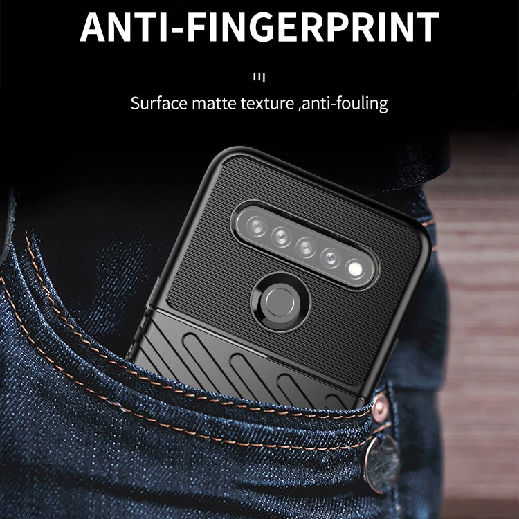 For LG K61 Thunderbolt Shockproof TPU Protective Soft Case(Green)