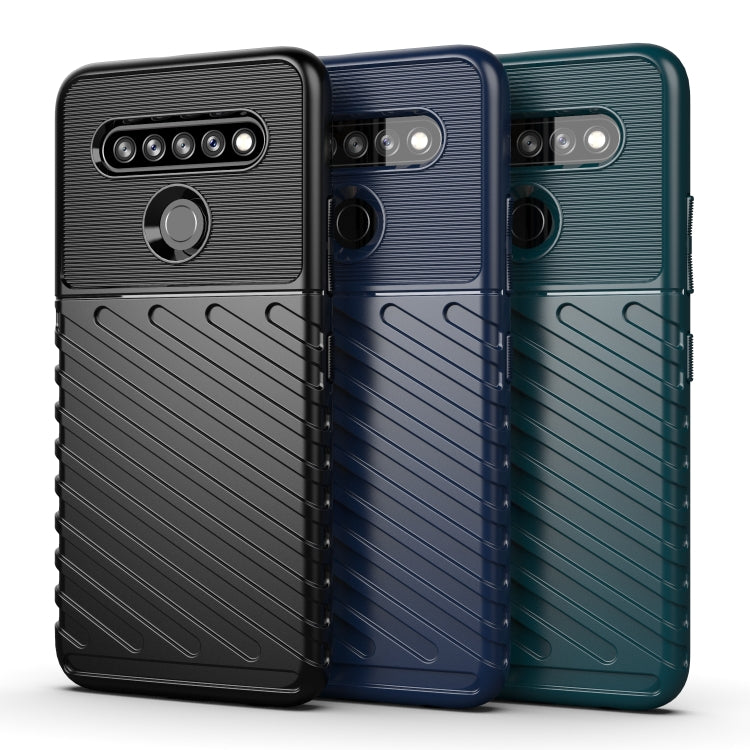 For LG K61 Thunderbolt Shockproof TPU Protective Soft Case(Green)