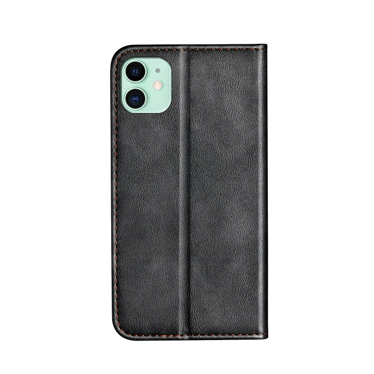 For iPhone 12 mini Business Solid Color Stitching Horizontal Flip Leather Case with Holder & Card Slots