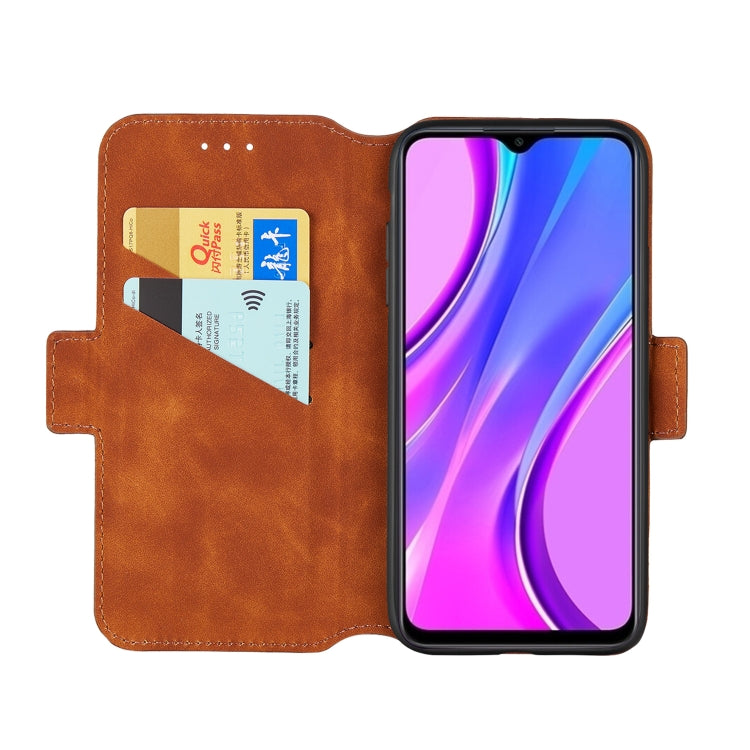 For Xiaomi Redmi 9 Vintage Matte Oil-edge Horizontal Flip Leather Case with Holder & Card Slots