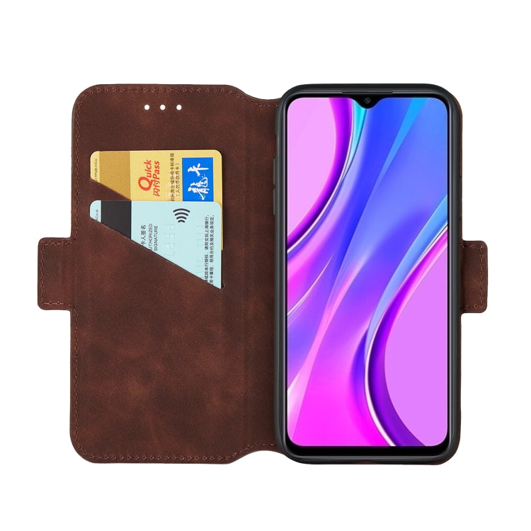 For Xiaomi Redmi 9 Vintage Matte Oil-edge Horizontal Flip Leather Case with Holder & Card Slots