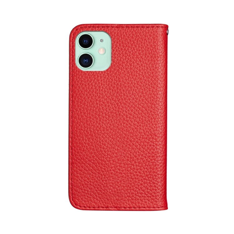 For iPhone 12 mini Litchi Texture Horizontal Flip Leather Case with Holder & Card Slots