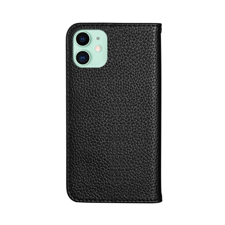 For iPhone 12 mini Litchi Texture Horizontal Flip Leather Case with Holder & Card Slots