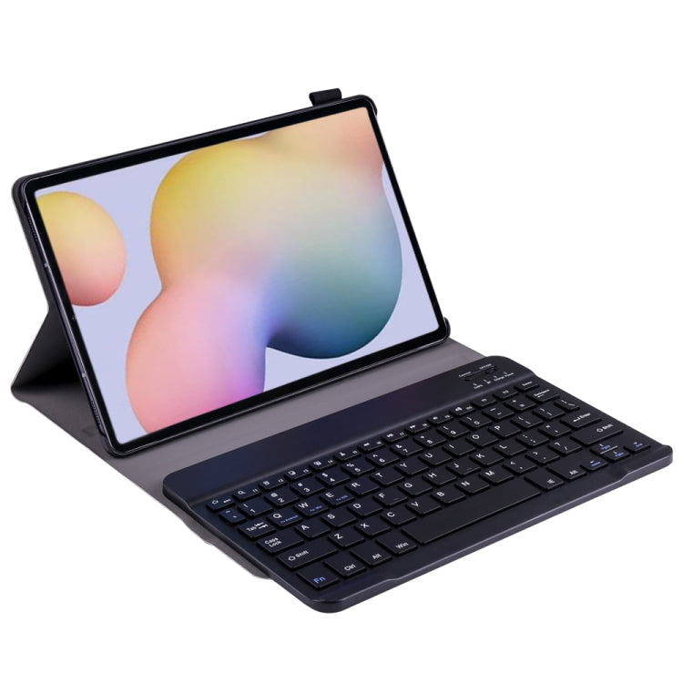 A870 For Samsung Galaxy Tab S7 T870/T875 11 inch Detachable Bluetooth Keyboard Ultrathin Horizontal Flip Leather Tablet Case with Holder & Elastic Band