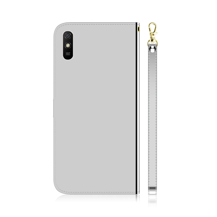 For Xiaomi Redmi 9A Imitated Mirror Surface Horizontal Flip Leather Case with Holder & Card Slots & Wallet & Lanyard