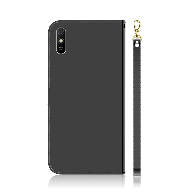For Xiaomi Redmi 9A Imitated Mirror Surface Horizontal Flip Leather Case with Holder & Card Slots & Wallet & Lanyard