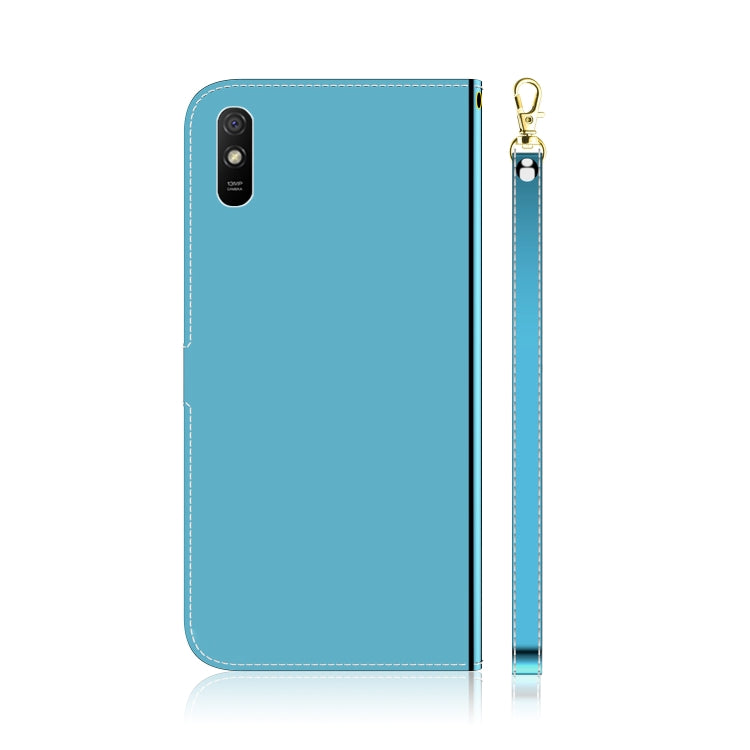 For Xiaomi Redmi 9A Imitated Mirror Surface Horizontal Flip Leather Case with Holder & Card Slots & Wallet & Lanyard
