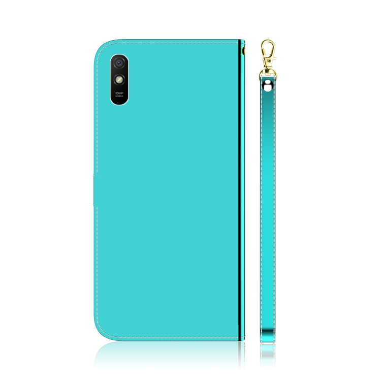 For Xiaomi Redmi 9A Imitated Mirror Surface Horizontal Flip Leather Case with Holder & Card Slots & Wallet & Lanyard