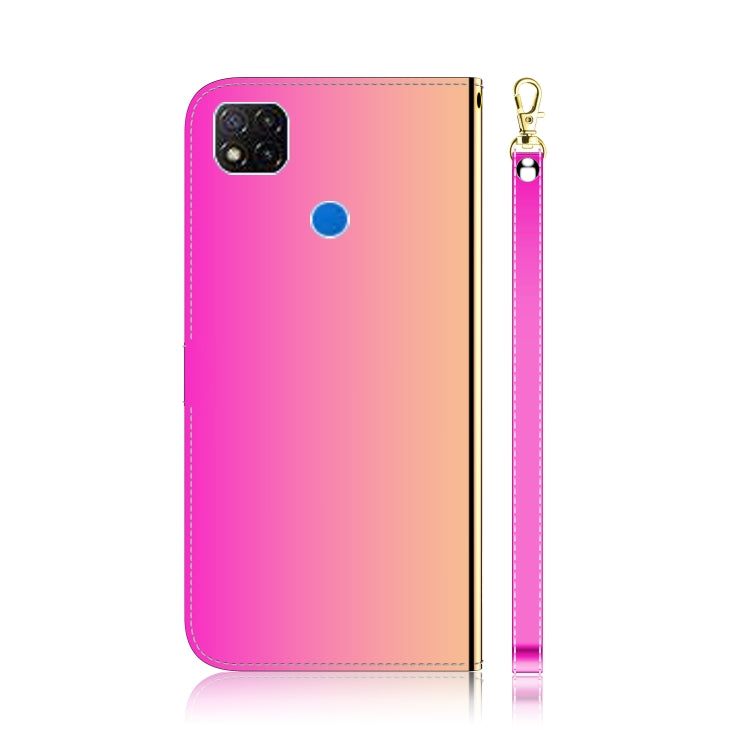 For Xiaomi Redmi 9C Imitated Mirror Surface Horizontal Flip Leather Case with Holder & Card Slots & Wallet & Lanyard