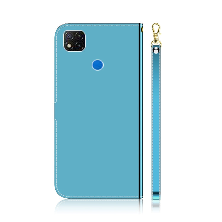 For Xiaomi Redmi 9C Imitated Mirror Surface Horizontal Flip Leather Case with Holder & Card Slots & Wallet & Lanyard