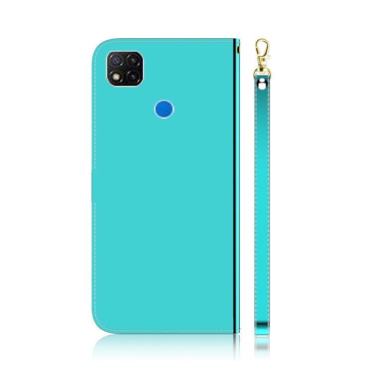For Xiaomi Redmi 9C Imitated Mirror Surface Horizontal Flip Leather Case with Holder & Card Slots & Wallet & Lanyard