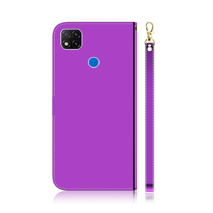 For Xiaomi Redmi 9C Imitated Mirror Surface Horizontal Flip Leather Case with Holder & Card Slots & Wallet & Lanyard