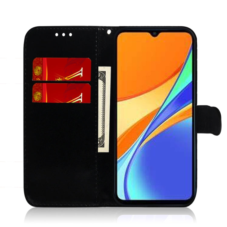 For Xiaomi Redmi 9C Imitated Mirror Surface Horizontal Flip Leather Case with Holder & Card Slots & Wallet & Lanyard