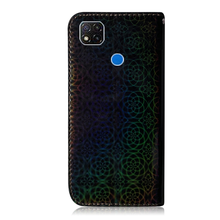 For Xiaomi Redmi 9C Solid Color Colorful Magnetic Buckle Horizontal Flip PU Leather Case with Holder & Card Slots & Wallet & Lanyard