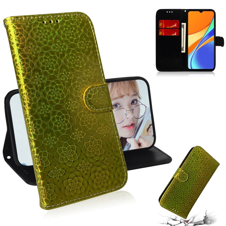 For Xiaomi Redmi 9C Solid Color Colorful Magnetic Buckle Horizontal Flip PU Leather Case with Holder & Card Slots & Wallet & Lanyard