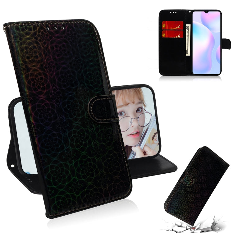 For Xiaomi Redmi 9A Solid Color Colorful Magnetic Buckle Horizontal Flip PU Leather Case with Holder & Card Slots & Wallet & Lanyard