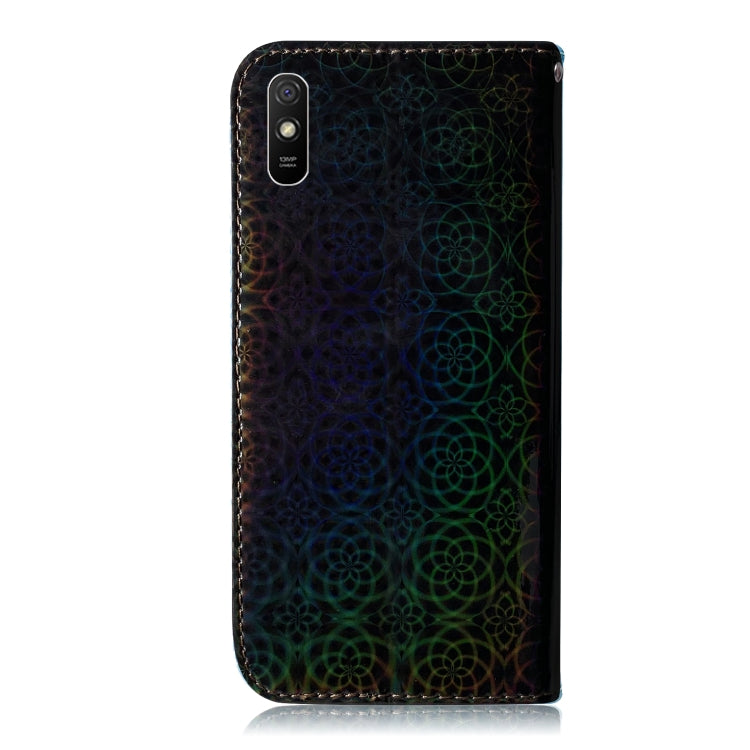 For Xiaomi Redmi 9A Solid Color Colorful Magnetic Buckle Horizontal Flip PU Leather Case with Holder & Card Slots & Wallet & Lanyard