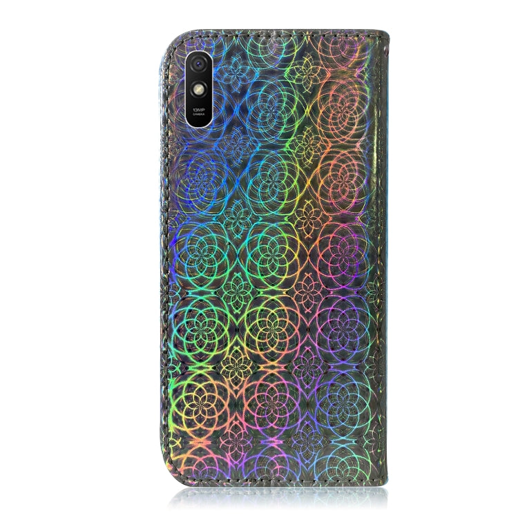 For Xiaomi Redmi 9A Solid Color Colorful Magnetic Buckle Horizontal Flip PU Leather Case with Holder & Card Slots & Wallet & Lanyard