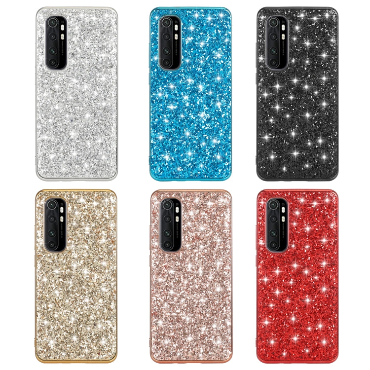 For Xiaomi Mi Note 10 Lite Glitter Powder Shockproof TPU Protective Case