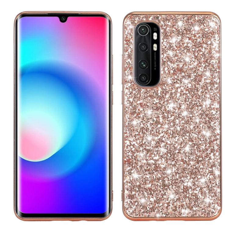 For Xiaomi Mi Note 10 Lite Glitter Powder Shockproof TPU Protective Case