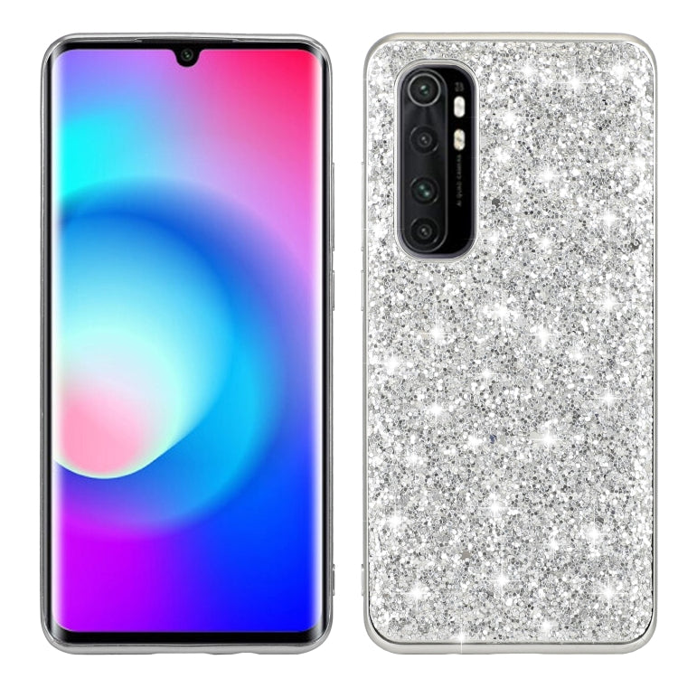 For Xiaomi Mi Note 10 Lite Glitter Powder Shockproof TPU Protective Case