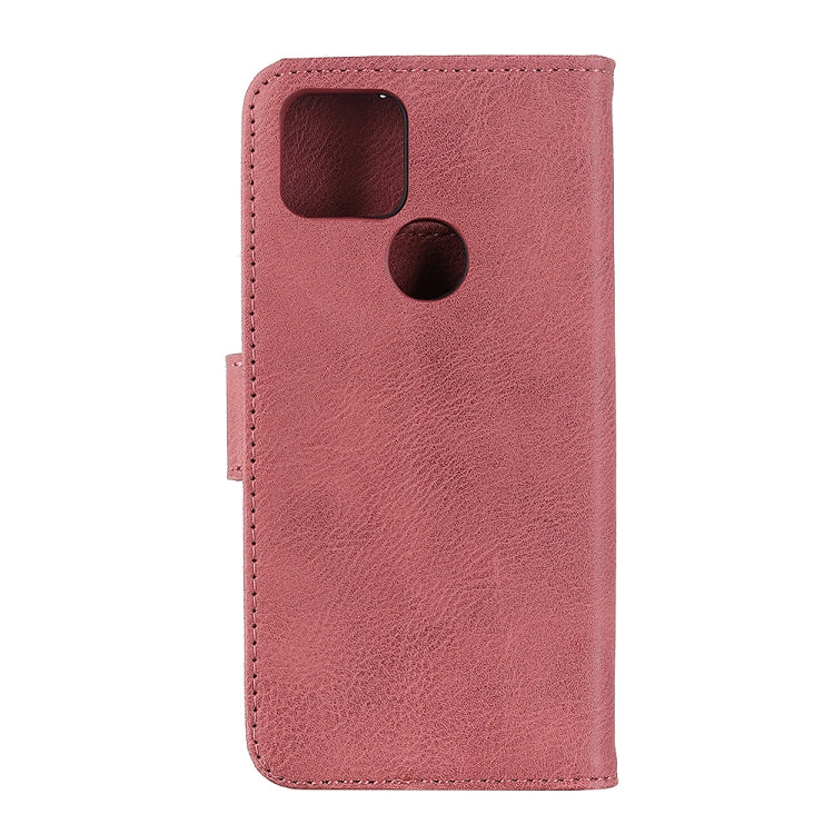 For Google Pixel 5 KHAZNEH Cowhide Texture Horizontal Flip Leather Case with Holder & Card Slots & Wallet