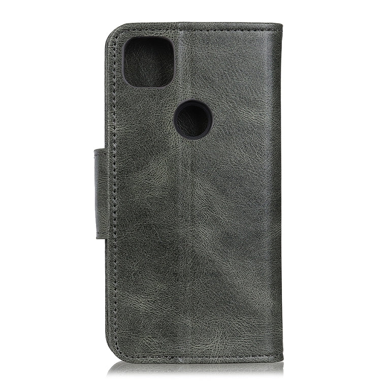 For Google Pixel 5 XL / PIXEL 4A 5G Mirren Crazy Horse Texture Horizontal Flip Leather Case with Holder & Card Slots & Wallet