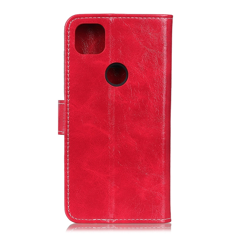 For Google Pixel 5 XL / PIXEL 4A 5G Retro Crazy Horse Texture Horizontal Flip Leather Case with Holder & Card Slots & Photo Frame & Wallet