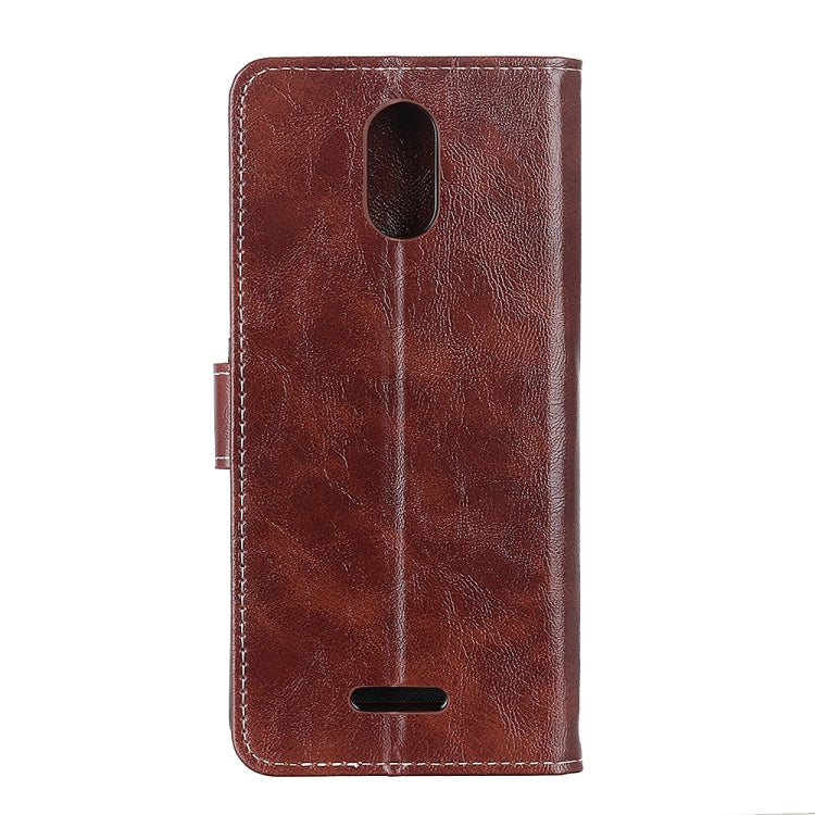 For Wiko Sunny 5 Retro Crazy Horse Texture Horizontal Flip Leather Case with Holder & Card Slots & Photo Frame & Wallet