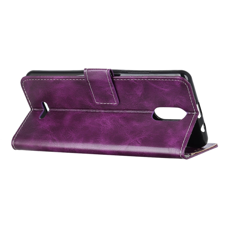 For Wiko Sunny 5 Retro Crazy Horse Texture Horizontal Flip Leather Case with Holder & Card Slots & Photo Frame & Wallet