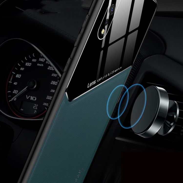 For Vivo iQOO Neo All-inclusive Leather + Organic Glass Phone Case with Metal Iron Sheet