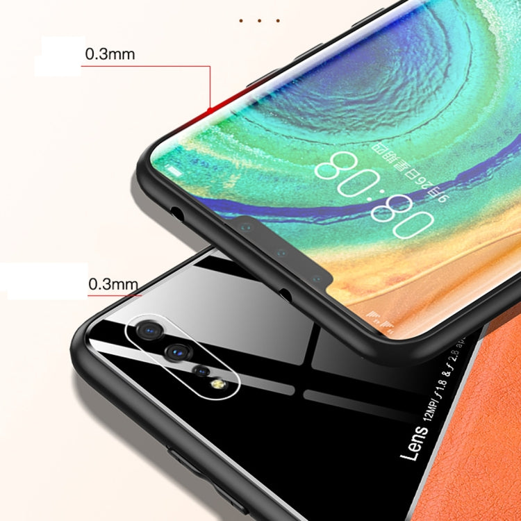 For Vivo iQOO Neo All-inclusive Leather + Organic Glass Phone Case with Metal Iron Sheet