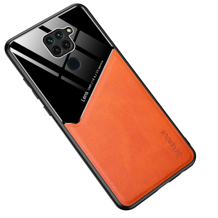 For Xiaomi Redmi 10X 4G All-inclusive Leather + Organic Glass Phone Case with Metal Iron Sheet