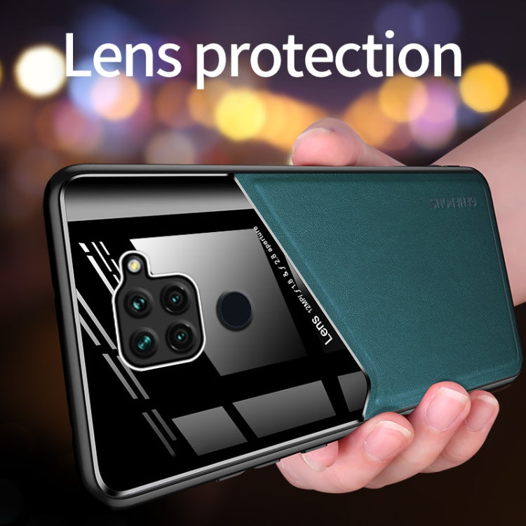 For Xiaomi Redmi 10X 4G All-inclusive Leather + Organic Glass Phone Case with Metal Iron Sheet