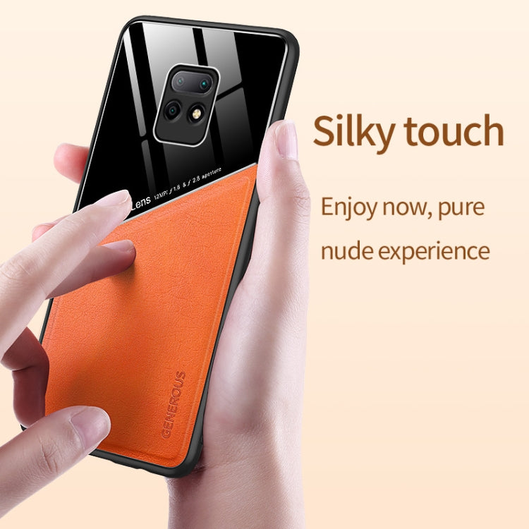 For Xiaomi Redmi 10X 5G All-inclusive Leather + Organic Glass Phone Case with Metal Iron Sheet