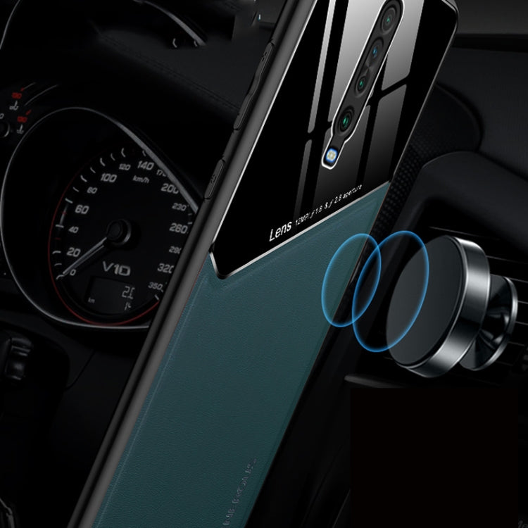 For Xiaomi Redmi K30 All-inclusive Leather + Organic Glass Phone Case with Metal Iron Sheet