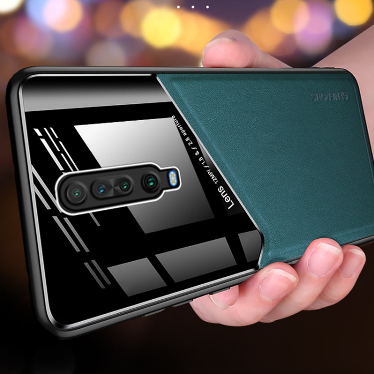 For Xiaomi Redmi K30 All-inclusive Leather + Organic Glass Phone Case with Metal Iron Sheet