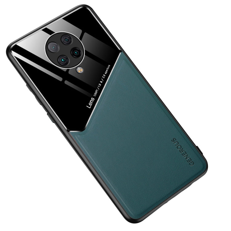 For Xiaomi Redmi K30 Pro All-inclusive Leather + Organic Glass Phone Case with Metal Iron Sheet